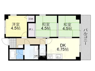 Bel Cedre筒井【306号室】の間取り