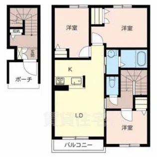 シャーメゾン石見【2階】の間取り