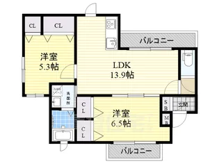 シャーメゾンスピカ【2階】の間取り