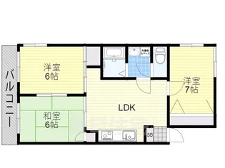 テランガ大浜【3階】の間取り