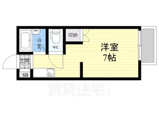 カーサトレディーチ【1階】の間取り
