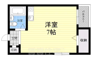 ハウスアイ神崎川【4階】の間取り