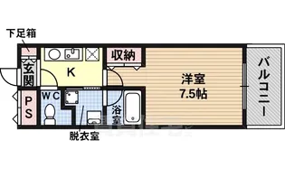 シェモア藤井寺駅前【7階】の間取り
