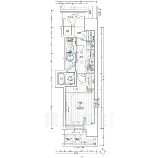 エステムコート名古屋泉プラチナムゲート【6階】の間取り