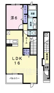 エレガンテ・フィオーレ【2階】の間取り