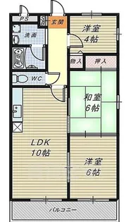 ルミエールマゴジ4【302号室】の間取り