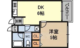 グランゼコールミツフ【4階】の間取り