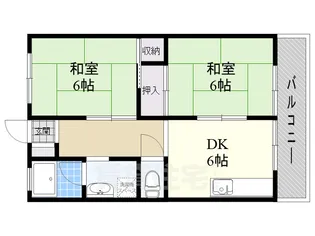 2DKの間取り画像