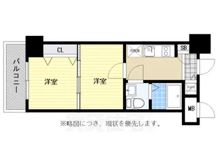 NO67 BENEFIT 21博多【5階】の間取り