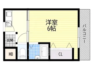 グランドハイツ3号館【4階】の間取り