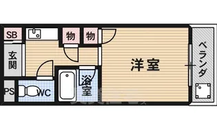 ノアーズアーク桃山【4階】の間取り