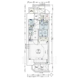 エステムコート名古屋新栄3グローリィ【6階】の間取り