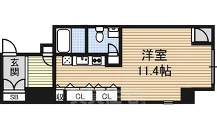 N.S.ZEAL 泉【10階】の間取り