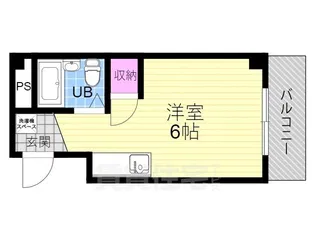 バンベール伏見 (旧)マンション敏【3階】の間取り