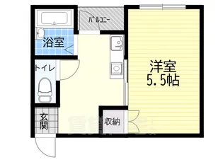 ルベール花の館千林【1階】の間取り