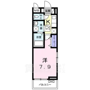 大阪府泉大津市北豊中町3丁目【アパート】の間取り