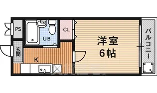 サンハイツ清水【1階】の間取り