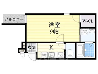 フジパレス西淡路Ⅱ番館【3階】の間取り