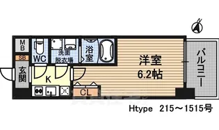 S-RESIDENCE新大阪WEST【3階】の間取り