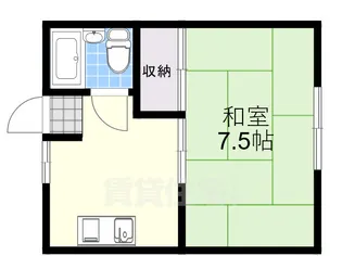 カラキマンション【4階】の間取り