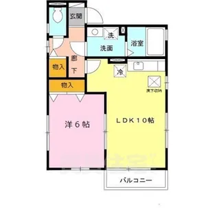 ベルパレス2【1階】の間取り