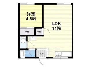 サンハイツ【1階】の間取り