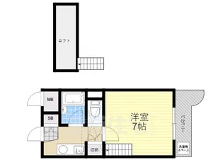 アイリスハイツ2号館【4階】の間取り