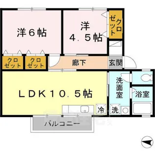 ボナール奥村【2階】の間取り