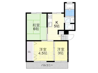 コーポレート筒井【2階】の間取り