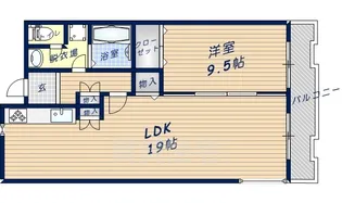 グランドパレス学園前D棟【1階】の間取り