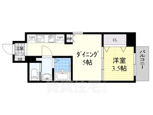 パークアクシス名古屋山王橋【2階】の間取り