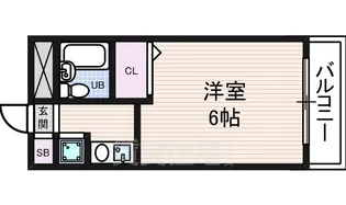 シティパレス富雄北【3階】の間取り