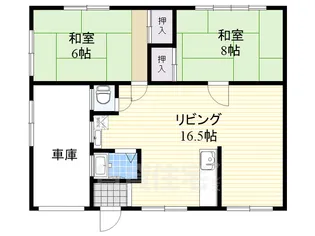 ハイム城山2【1階】の間取り