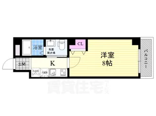 フラッティK&S千本寺之内【4階】の間取り