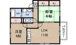 フェルティコート【2階】の間取り