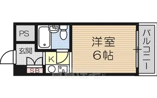 淀川RSメゾン第一(旧百合第1マンション)【2階】の間取り