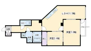 グランドメイソンセブン【2階】の間取り