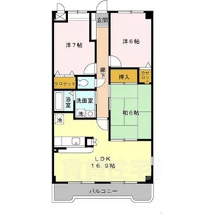 グレースコート恋の窪【3階】の間取り