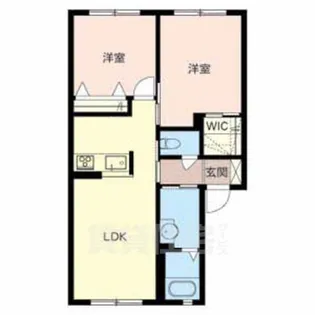 グリーンメゾン菰川A棟【1階】の間取り