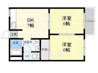 小林ハイツ【1階】の間取り