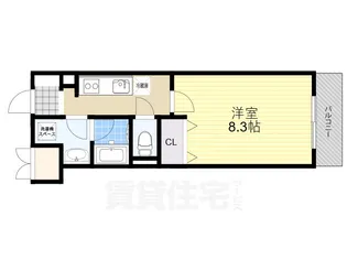 サンフーク3【6階】の間取り