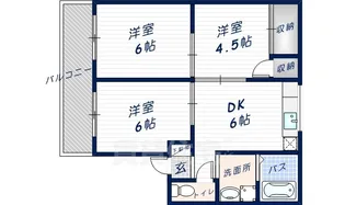 シルクパレスはぎはら【2階】の間取り