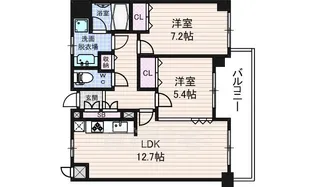 ライフコート西大寺【8階】の間取り