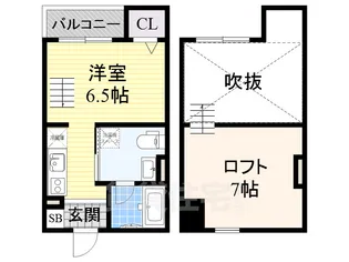 大阪府堺市堺区楠町3丁【アパート】の間取り