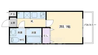V-style西院(ブイスタイル)【7階】の間取り