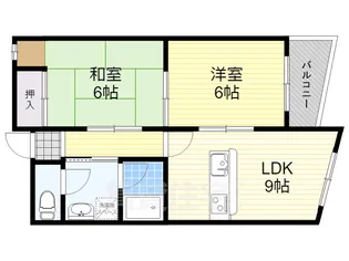 セレーナ喜志参番館2【703号室】の間取り