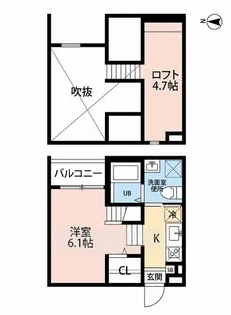 Amici馬手(アミーチウマテ)【2階】の間取り