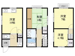 奈良県大和高田市西三倉堂1丁目【一戸建】の間取り