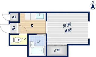 新町ヴィラ【1階】の間取り