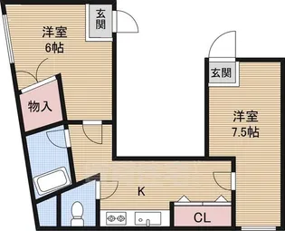 リヴィエール淀【5階】の間取り